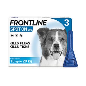 Frontline Spot On Flea and Tick Treatment for Medium Dog (10-20kg) 3 Pack