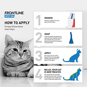 Frontline Spot On Flea and Tick Treatment for Cat 3 Pack